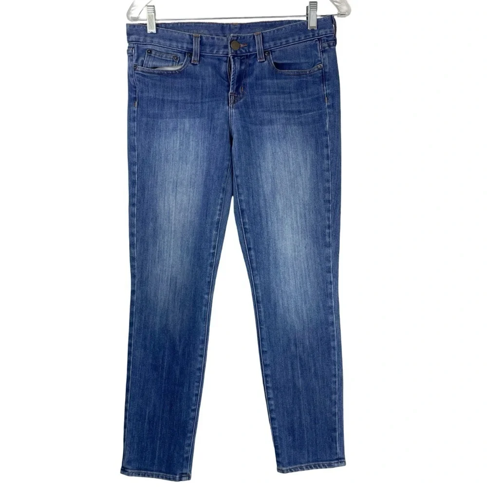 J. CREW Toothpick Ankle Smaller Men Boys Dark Blue Skinny Jeans Great Condition